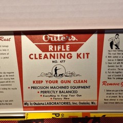 Vintage Outers Rifle Cleaning Kit No. 477 in Original Metal Box With Manual