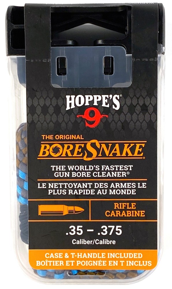 HOPPE’S .35 – .375 cal Rifle BORESNAKE DEN Cleaning Kit – 24018D