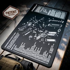 FIREGEAR Cleaning Mat – 1/4 inch Thick Maintenance Pad with Detailed Parts Diagr