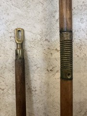 ANTIQUE MUZZLELOADER CLEANING ROD SET BRASS TIPS 48” COMPLETE