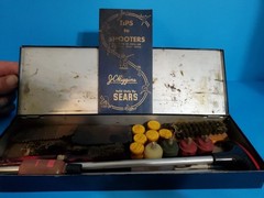 Vintage J.C. Higgins Gun Cleaning Kit with Tip to Shooters Booklet