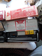 Pair of Vintage 1960s Outers Rifle Cleaning Kit, P-477, 22 Caliber in the box
