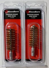 2 Pack – KleenBore A186 Phosphor Bronze Bore Brush for 12 Gauge Shotgun 5/16-27