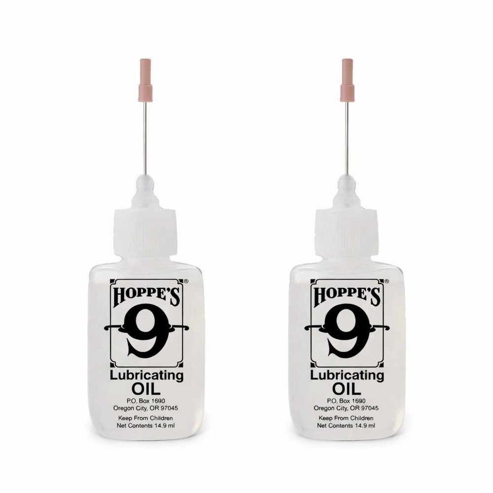 Hoppe’s No. 9 Lubricating Gun Oil 14.9ml Precision Needle Tip Bottle 3060 2-PacK
