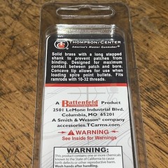 T/C Thompson Center .45 Caliber Brass Super Jag 10-32 Cleaning Tool