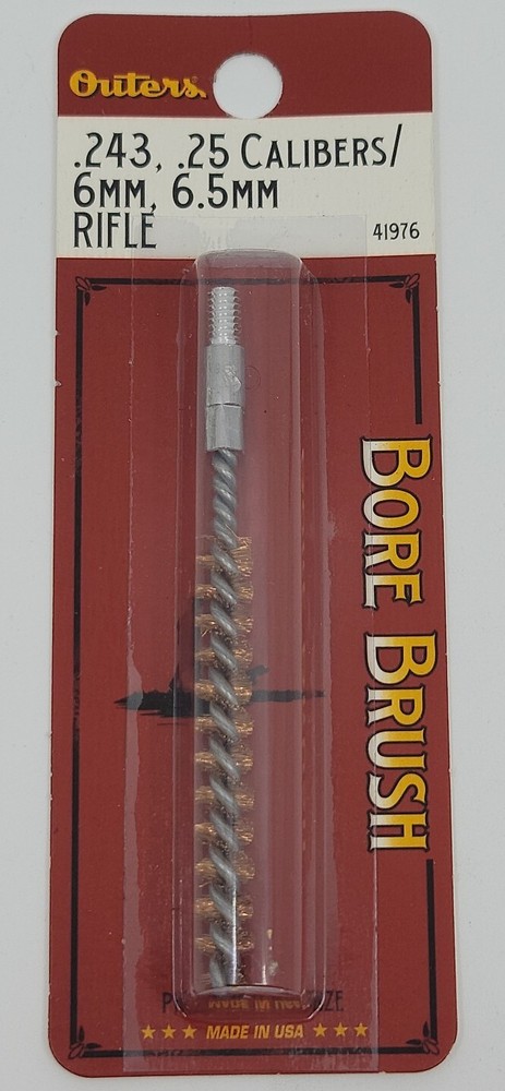 NEW OUTERS .243 .25 CALIBERS 6MM 6.5MM RIFLE BORE BRUSH 41976 FACTORY SEALED