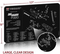 TekMat Cleaning Mat for use with Sig Sauer P320, Black