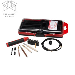 40-Piece Air Gun Cleaning Kit for .177 and .22 Caliber, Steel, Nylon, and Cotton