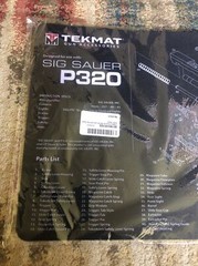 TekMat Cleaning Mat for use with Sig Sauer P320, Black 17″ X 11″