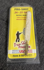 Pro-Shot MP24/27 Bore Mop .24-.27 Cal 8/32 Thread 100% Cotton