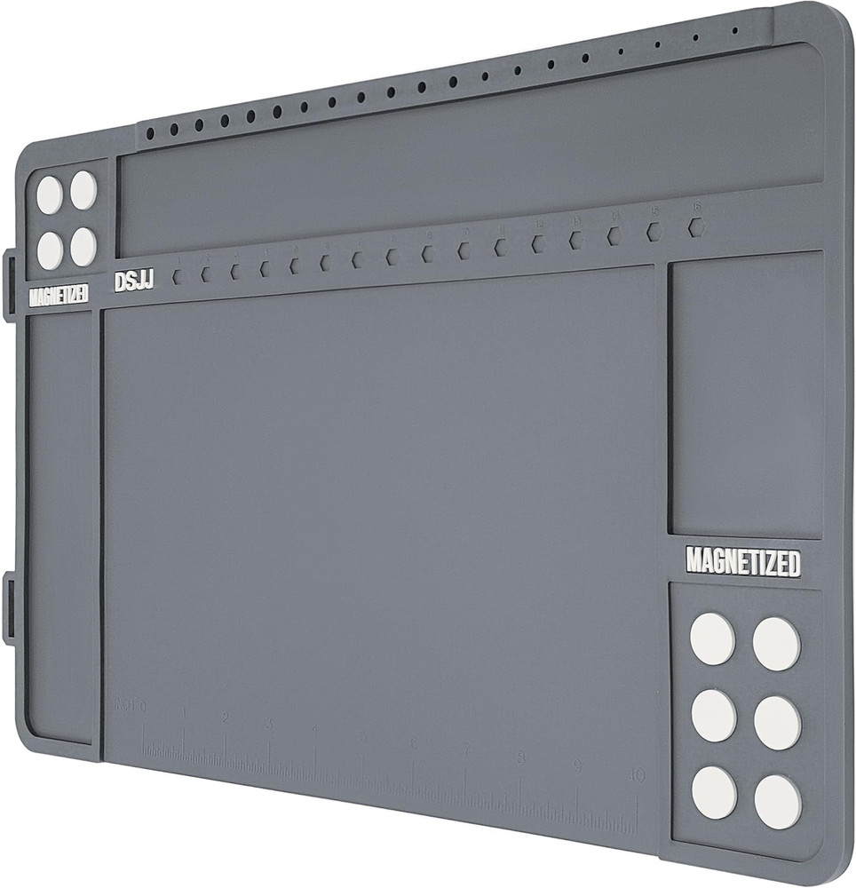 Gun Cleaning Mat, Premium Magnetic Pad with Organizer Parts Tray, Anti-Slip Rubb