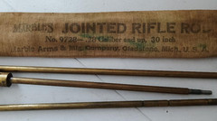 MARBLES BRASS CLEANING ROD KIT 30 CAL WOOD HANDLE # 9728