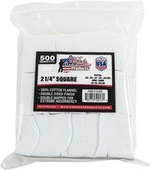 Made in the USA Pro-Shot Gun Cleaning Patches | 500ct Lint-Free Cotton Flannel