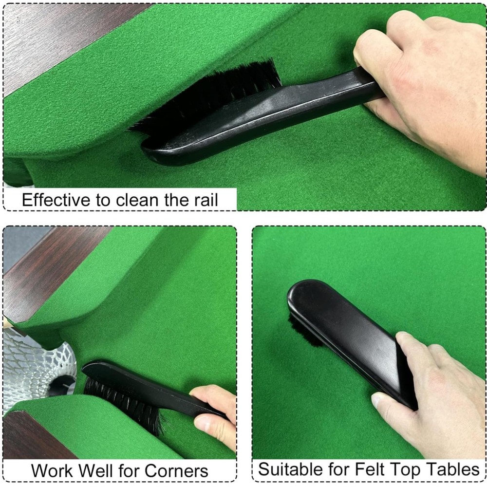 Comprehensive Billiards Cleaning Kit: Brush, Cloth & Chalk – Perfect for Players