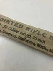 Marble’s jointed .28 Caliber And Up, 30 Inch Jointed Rifle Rod No. 9728 Brass