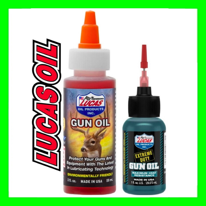 LUCAS Extreme Duty Gun Oil Odorless & Needle Oiler Rifle Pistol Shotgun Protects