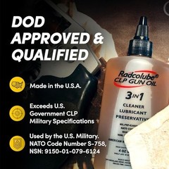 3-In-1 CLP Gun Oil, Lubricates & Preserves All Types of Firearms, Military-Grade
