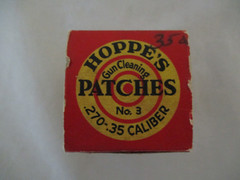 Vtg 1940’s Hoppe’s Gun Cleaning Patches No. 3 ~ .270-.35 Caliber ~ Looks Full