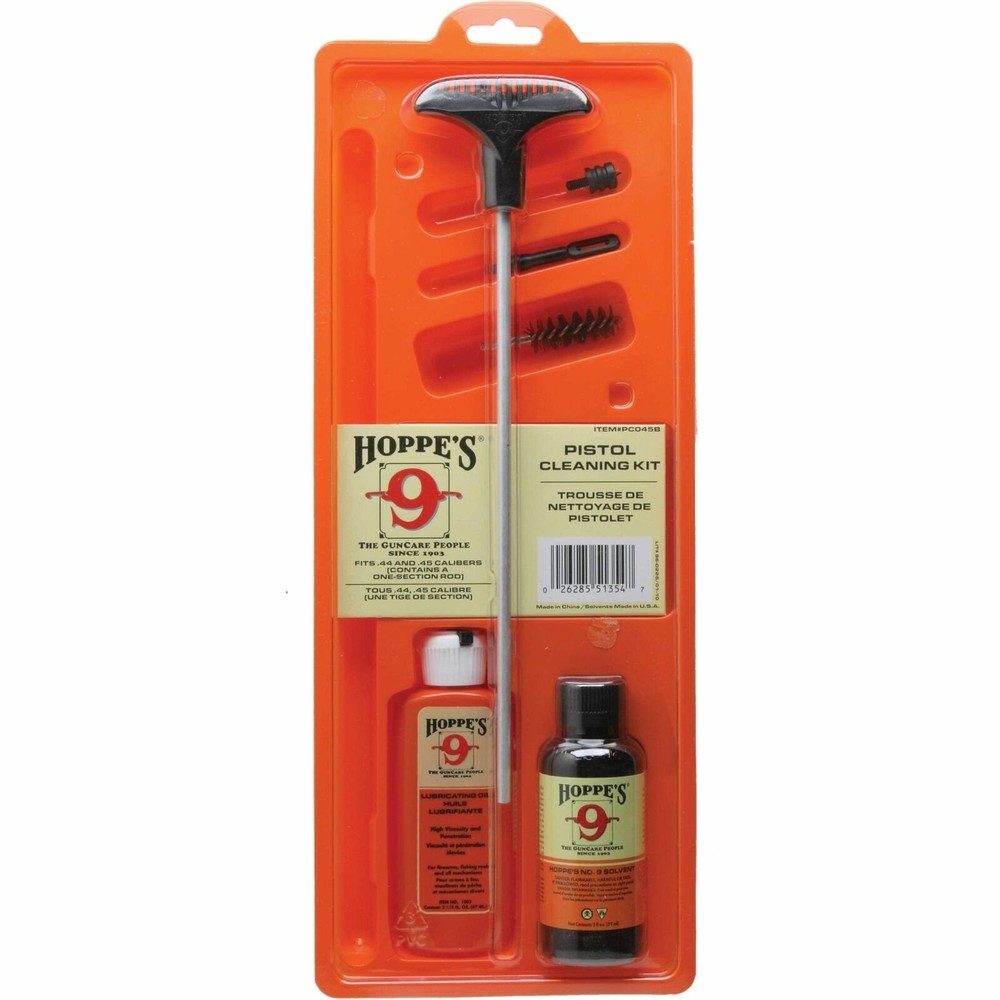 Hoppe’s No. 9 Pistol/Gun Cleaning Kit w/Aluminum Rod 7mm/.270/.280 Caliber U270B