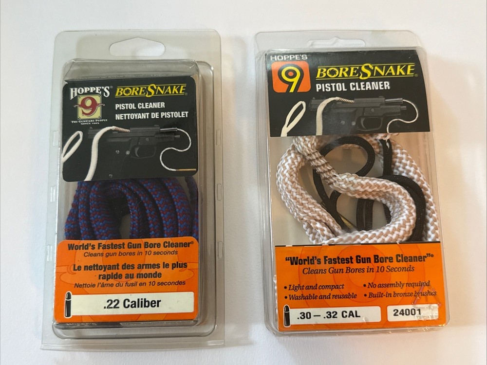 Hoppe’s BoreSnake Pistol Cleaner (.22)(.30-.32) 24000 24001