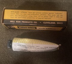 Vintage ORIGINAL FORMULA Mill Run Gun Cleaning 1960’s Brite-Bore Gun Grease