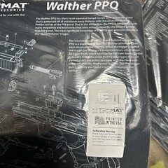 TekMat Gun Cleaning Bench Mat for Walther PPQ 11″ x 17″ Neoprene Rubber. New