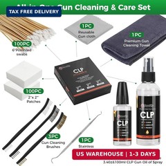CLP Gun Cleaning Kit – All-in-One Gun Cleaner & Lubricant Set with 3.4oz Spray,
