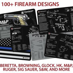 S&W M&P Cleaning Mat Waterproof Oil Resistant Diagram & Cutaway Thick DUAL SIDED