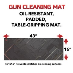 43″x 16″ Large Gun Cleaning Mat,Work mat,Double Thickness Anti Slip Pads,Tabl…