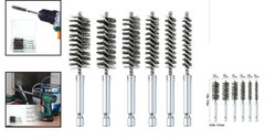Versatile 6-Pc Bore Brush Set with Twisted Wire Bristles for Effective Cleaning