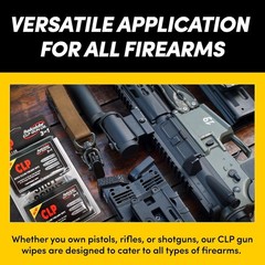 Radcolube 3-in-1 CLP Gun Cleaning Oil Wipes – On-The-Go Lubricates, Preserves &