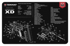 Tekmat Springfield Armory XD Black 11×17 inch Cleaning Mat-R17-XD