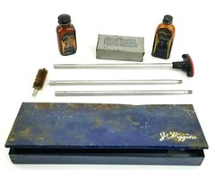 J.C. Higgins #722 Shotgun Cleaning Kit Tin Sears Catalog Vintage Used
