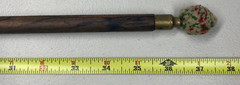 Vintage Wood & Brass 3 Piece Shotgun Cleaning Rod With Soft Tip