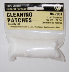 Thompson Center Cotton Cleaning Patches, 100 Pack