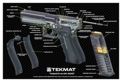 Tekmat Cutaway Pstl Mat For Glk Bk