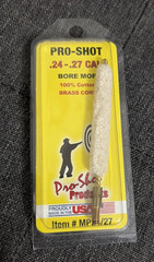 Pro-Shot MP24/27 Bore Mop .24-.27 Cal 8/32 Thread 100% Cotton