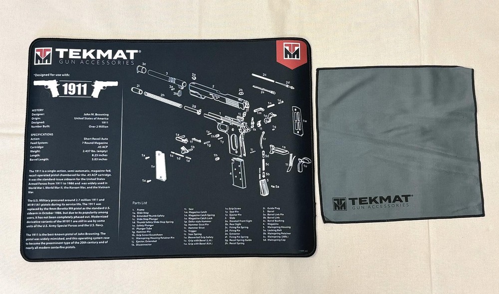TekMat 15″x20″ Cleaning Mat for the 1911 Handgun