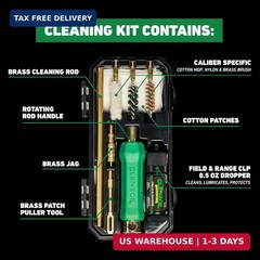CLENZOIL Field & Range Pistol Basics Cleaning Kit | Complete Handgun Cleaning Se