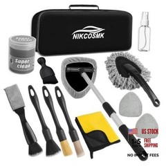 Windshield Cleaner Tool, 14Pcs Car Cleaning Kit – Car Interior Detailing Kit