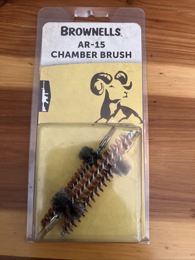 Brownells 223 5.56 Bronze & Stainless Bristle Chamber Brush 8-32 Threads 3 Pack