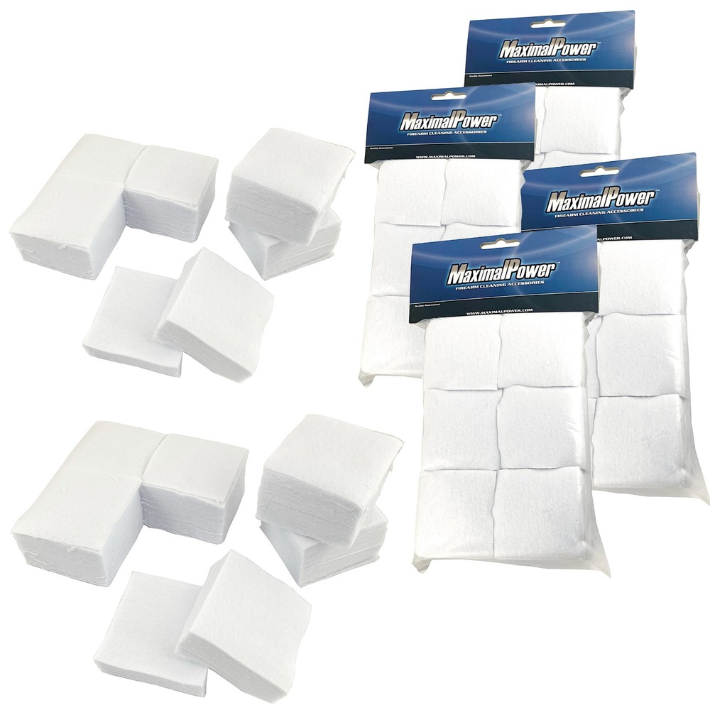500/1000 Gun Cleaning Patches – Cotton 2.25″ Firearm Pistol Maintenance Dry Wipe