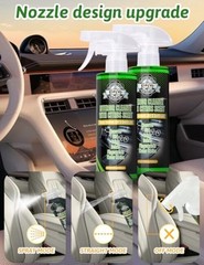 Kingvo Car Interior Cleaner Spray, Multipurpose Leather Seat Cleaner Citrus