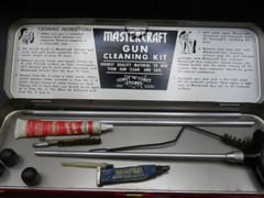 Vintage Mastercraft Coast to Coast Gun Cleaning Kit Tin and Accessories 30 Cal