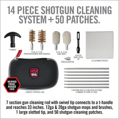 Shotgun Cleaning Kit – Compact Cleaning Case for 12 and 20 Gauge with 7 Section