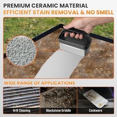 Griddle Cleaning Kit for Blackstone, Flat Top Grill Cleaning Kit Black-11 PCS