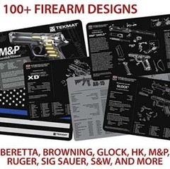 Gun Cleaning Mat for use with Sig Sauer P365, Black Waterproof Scratch proof