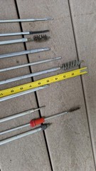 Mixed Lot of (10) Rifle Cleaning Long Rods and Accessories