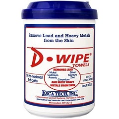 D-Lead Disposable Wipes 6.5″ x 6” 150 Towel Ct 8/Pack WT-150 Removes Lead Dust