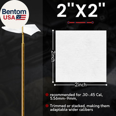 1800/1400/600 Gun Cleaning Patches in Box, 2″ Highly Absorbent Cloth, Lint-Free
